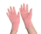 Winmax Winter Half Finger Outdoor Sport Driving Riding Cotton Breathable Gloves-Hemp Pink-LYX-08062-2
