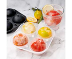 (Dark Black) - Round Ice Cube Mould, Easy Release Ice Ball Mould Ice Cube Trays Silicone Ice Cube Tray Large Ice Cube Tray for Whiskey, Cocktail Flexible