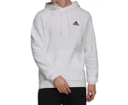 Adidas Men's Essentials Fleece Hoodie - White/Black