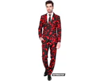 Suitmeister Black and Red Blood Splatter Men's Halloween Oppo Suit Mens