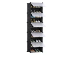 SOGA 10 Tier Shoe Rack Organizer Sneaker Footwear Storage Stackable Stand Cabinet Portable Wardrobe with Cover