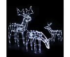 Jingle Jollys Christmas Lights 3 Pcs Reindeers 250 LED Decorations