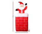 Jingle Jollys Christmas Inflatable Santa Pop Up 1.8M Illuminated Decorations