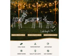 Jingle Jollys Christmas Lights 3 Pcs Reindeers 250 LED Decorations