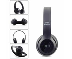P47 Bluetooth Folding Stereo Headset For Music Gaming And Exercising - Black
