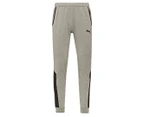 Puma Men's RTG Knit Tracksuit Pants - Medium Grey Heather/Black
