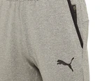 Puma Men's RTG Knit Tracksuit Pants - Medium Grey Heather/Black