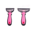 Deshedding Grooming Tool For Matted Long & Curly Pet Fur