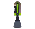 (Green) - Parve Green Turner Spatula - Heavy Duty Silicone Kitchen Utensil for Cooking and Baking - Ergonomic Handle and Comfortable Grip - Colour Coded Ki