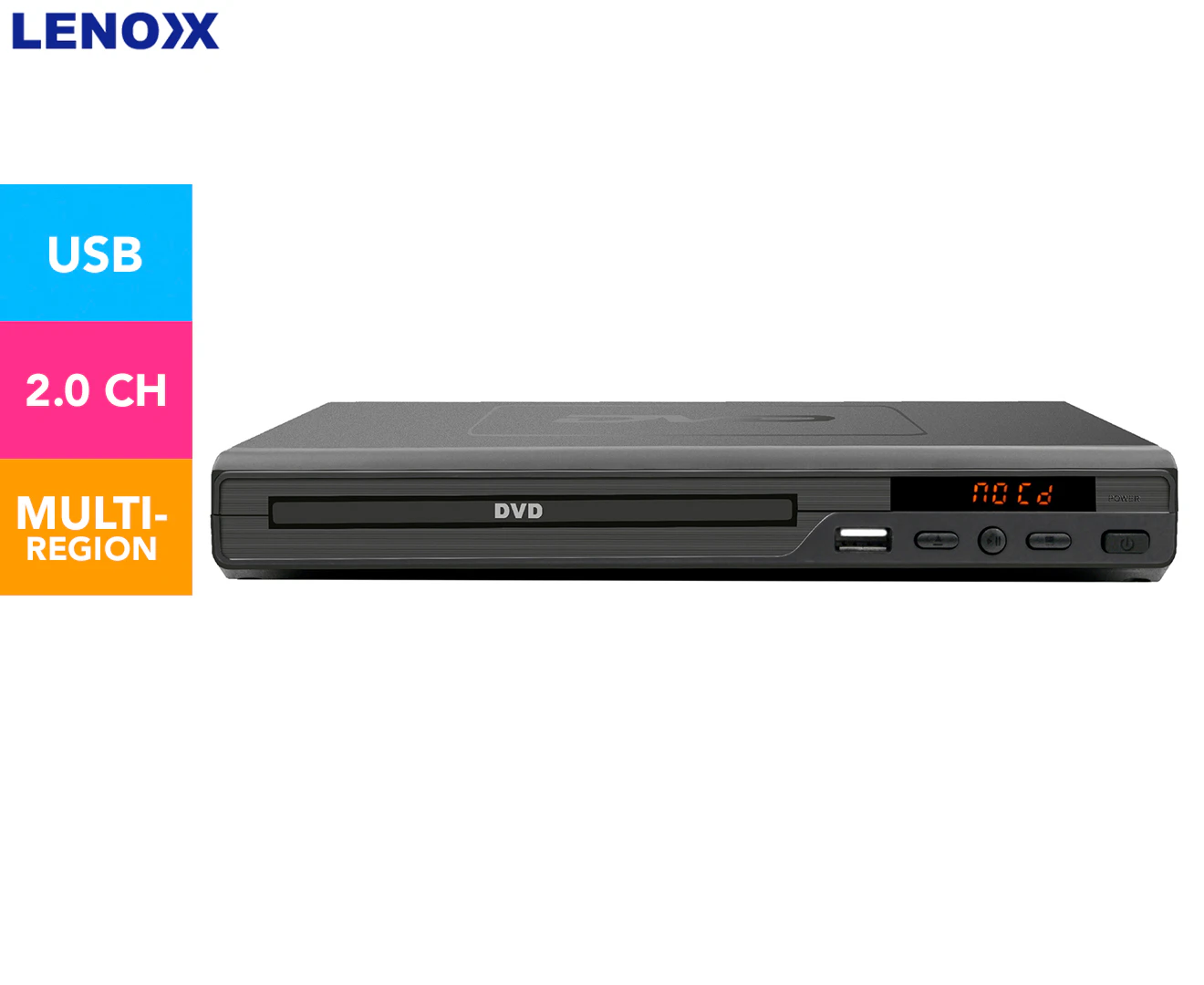 Lenoxx 15.4 Swivel Portable DVD Player