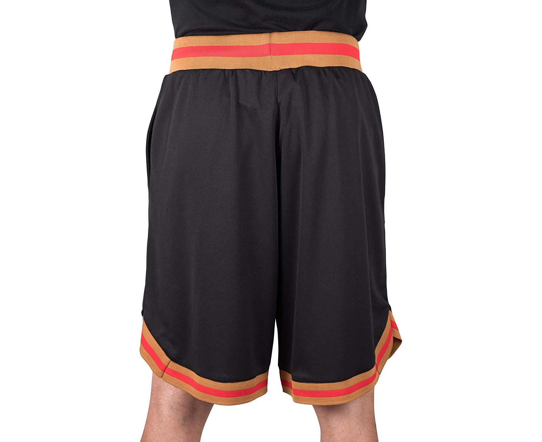 UNK NBA Men's Mesh Basketball Shorts Woven Active Basic, Black