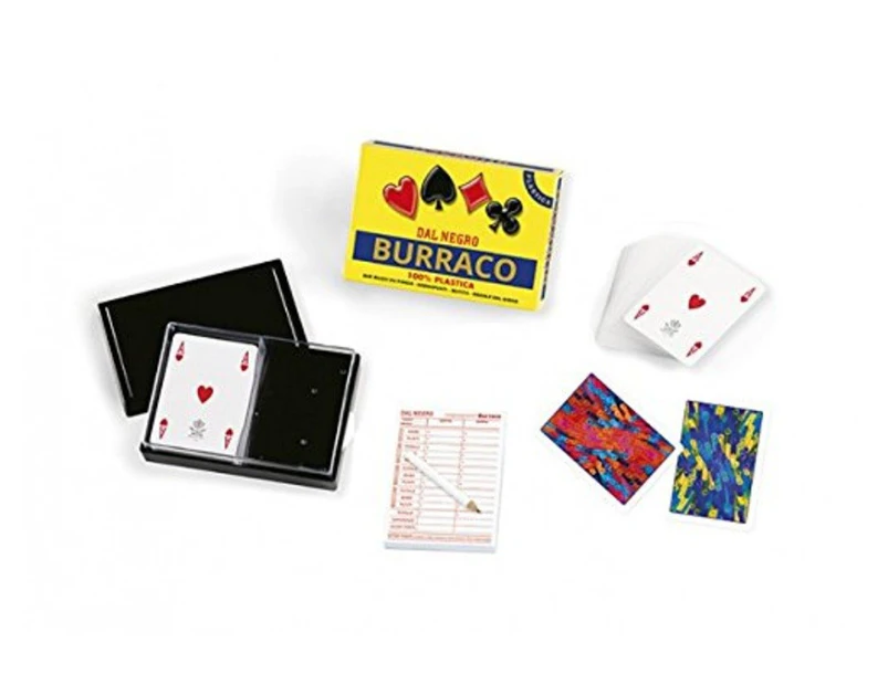 Dal Negro: Set Burraco "100% Plastica" Plastic Burraco Cards [ Italian Import ]