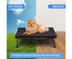 Elevated Pet Folding Bed Black S size