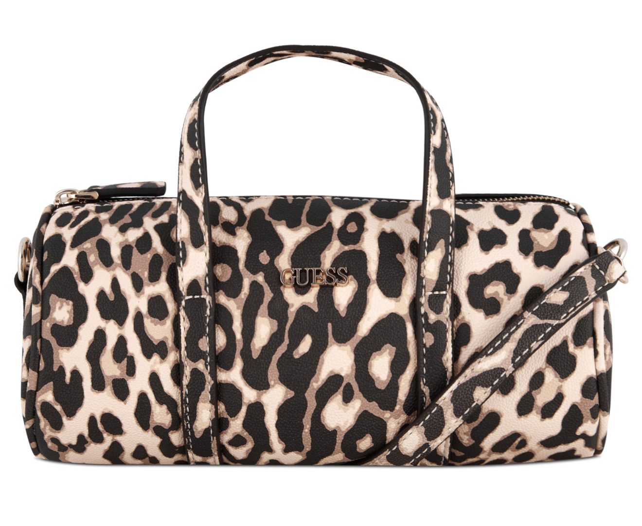 GUESS Picnic Barrel Bag - Leopard | Catch.co.nz