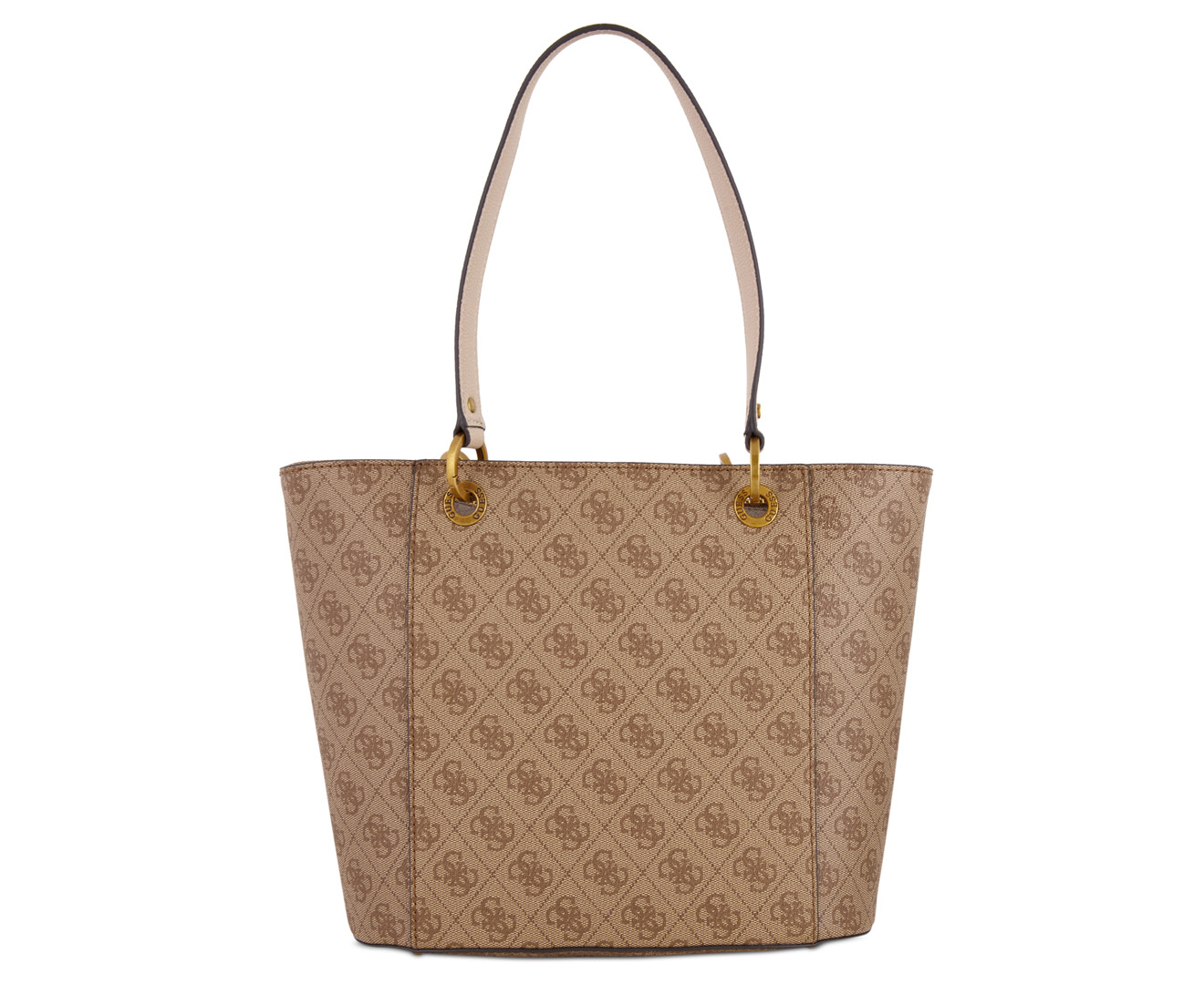 GUESS womens Noelle Small Elite Tote, Latte, One Size US