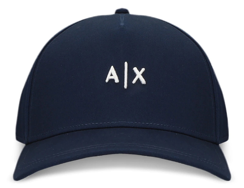 Armani Exchange Mini Logo Baseball Hat - Navy/White