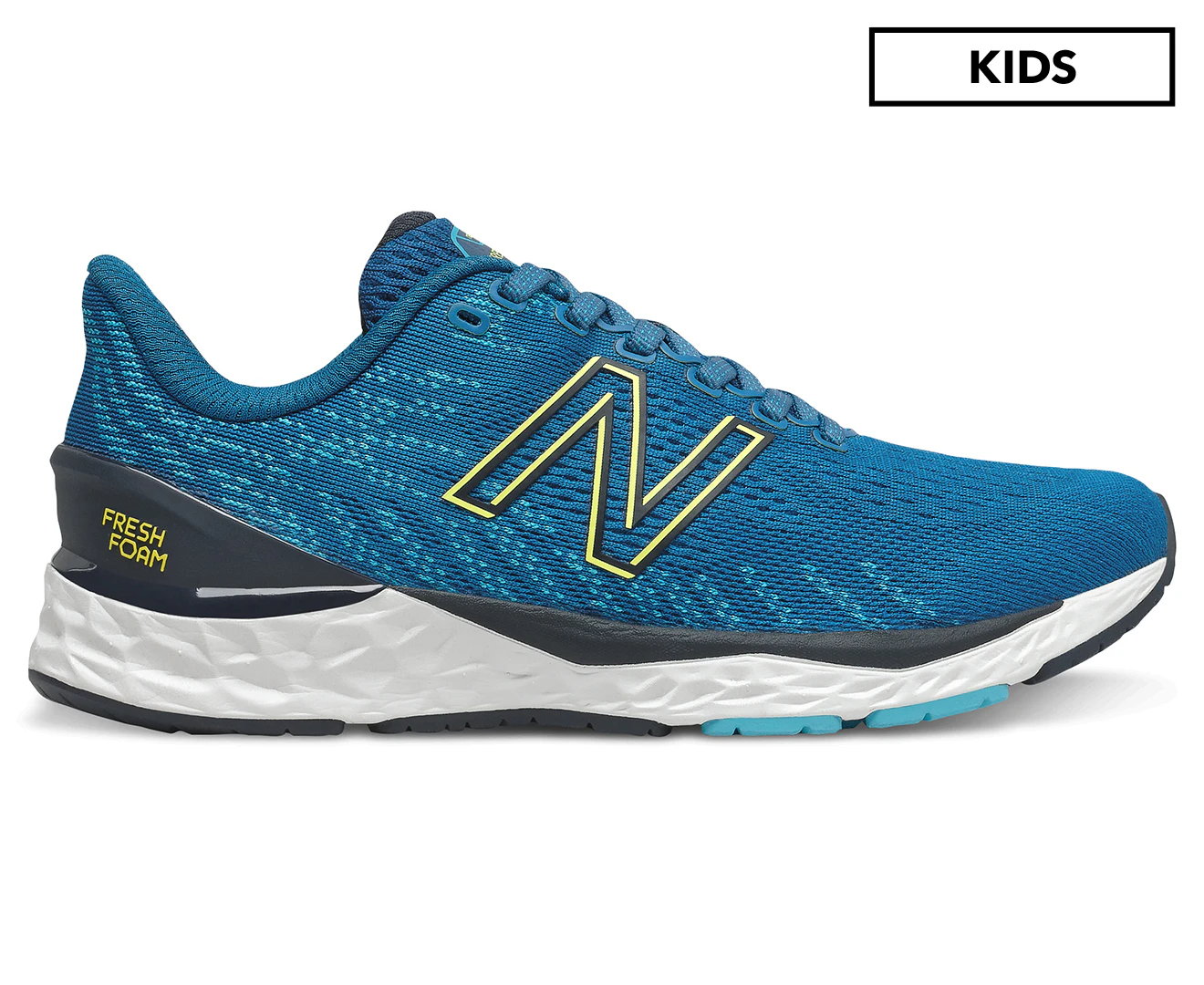 New Balance Boys' 880v11 Running Shoes - Blue/Black/White