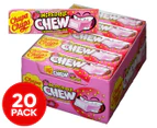 20pk Chupa Chups Incredible Chew Lollies Strawberry 45g