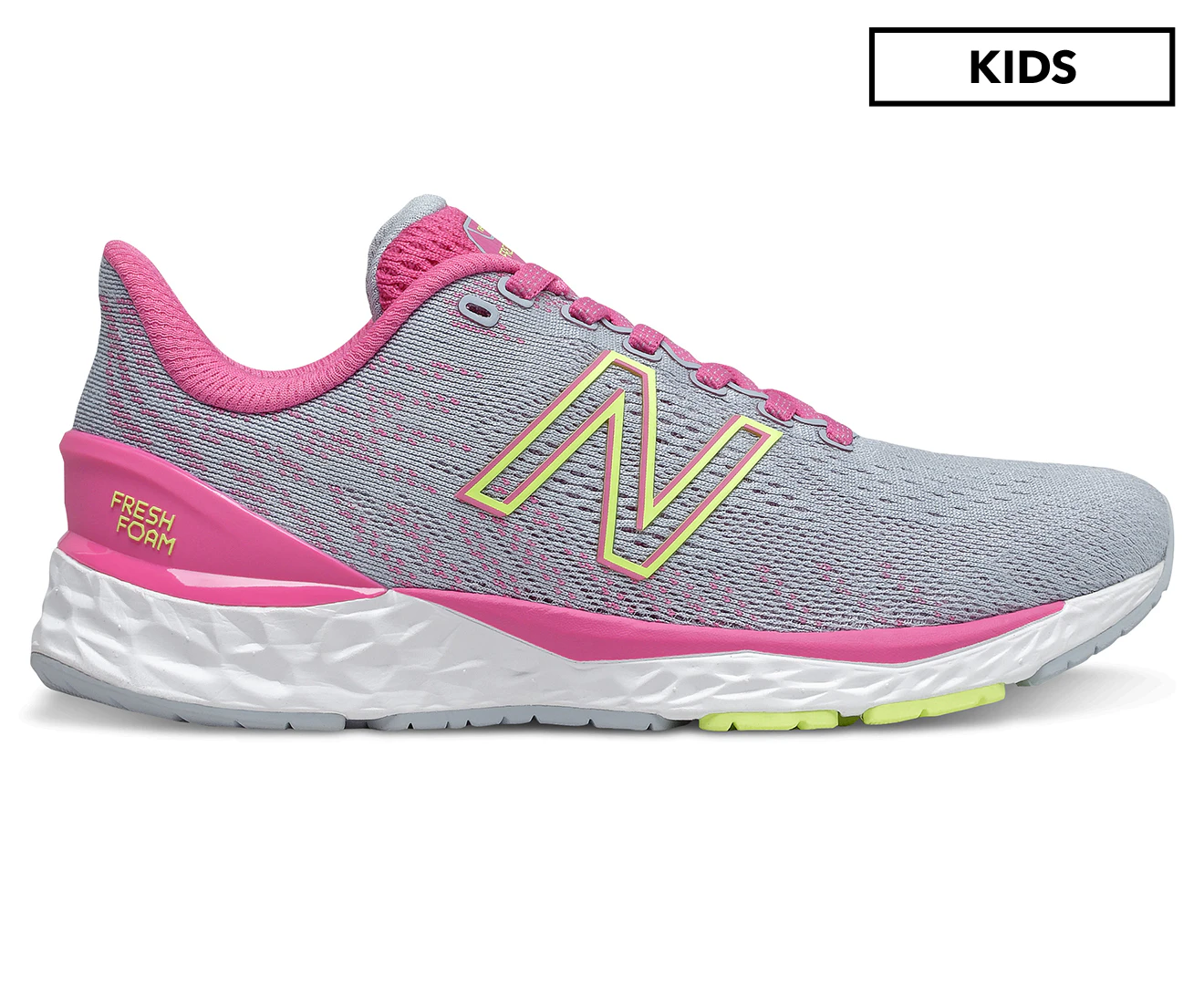 New Balance Girls' 880v11 Running Shoes - Light Cyclone/Lollipop