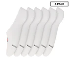 Tommy Hilfiger Women's One Size Sneaker Liner Socks 6-Pack - White