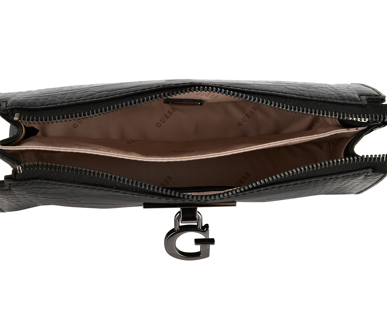 GUESS Stephi Mini Crossbody Bag - Black | Catch.co.nz