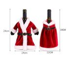 2 Pack Christmas Holiday Xmas Wine Bottle Cover