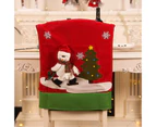 Christmas Holiday Xmas Chair Cover Protector Seat Slipcovers,Snowman