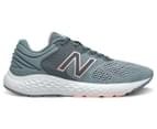 New Balance Women's 520v7 Wide Fit Running Shoes - Grey/Coral 1