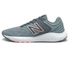 New Balance Women's 520v7 Wide Fit Running Shoes - Grey/Coral 2
