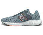 New Balance Women's 520v7 Wide Fit Running Shoes - Grey/Coral