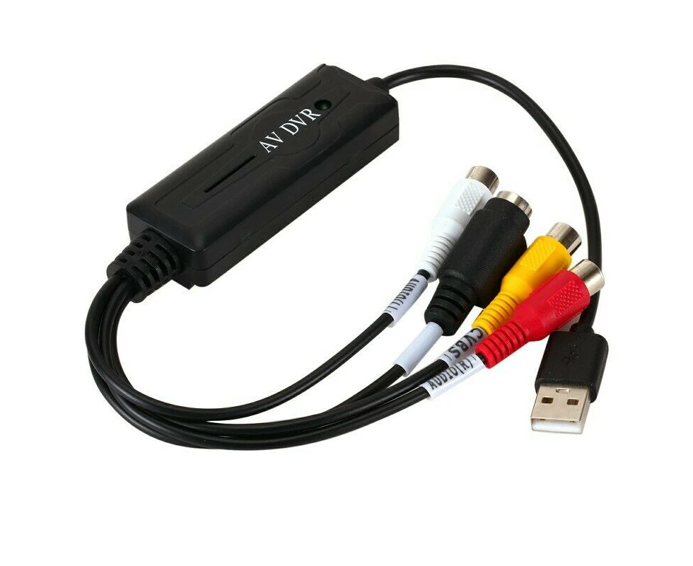 USB 2.0 video audio capture RCA adapter VHS to DVD HDD TV Converter card win 10