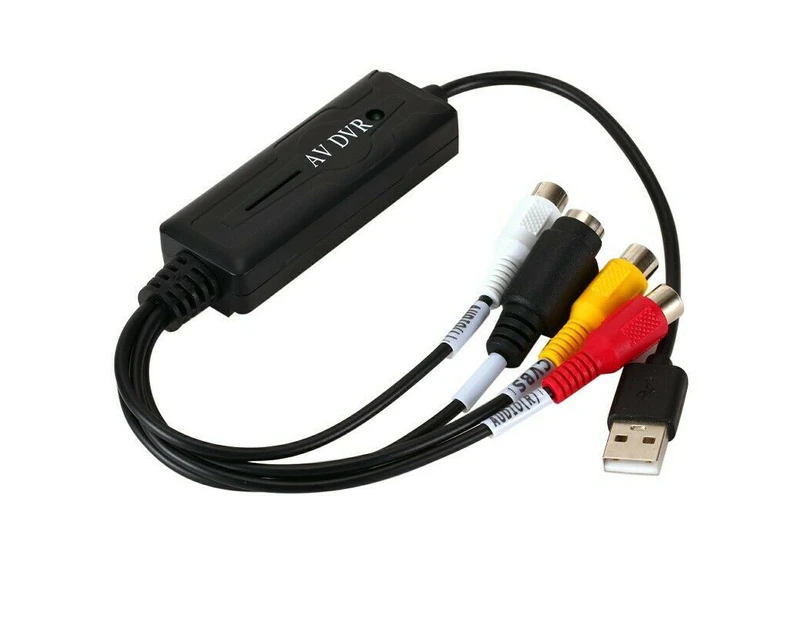 USB 2.0 video audio capture RCA adapter VHS to DVD HDD TV Converter card win 10