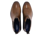 Julius Marlow Longreach Leather Chelsea Boots Shoes in Cognac