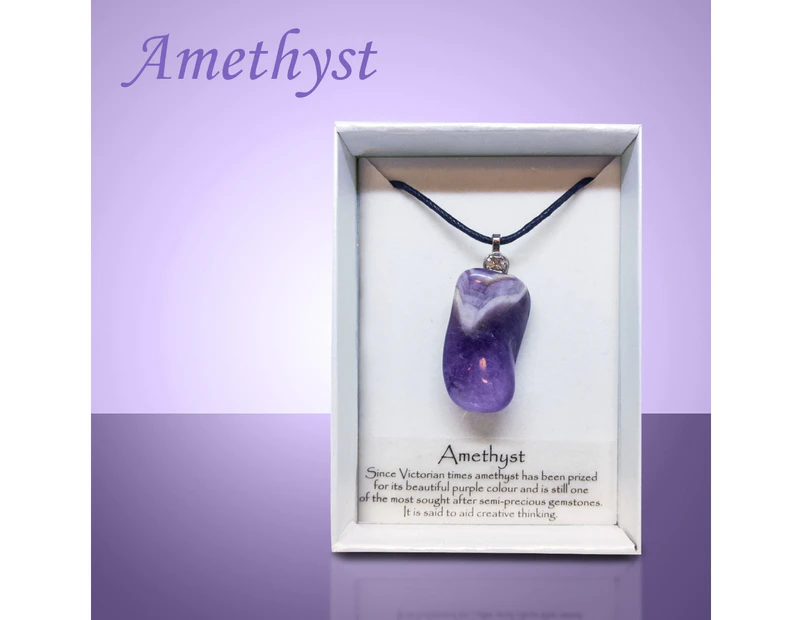 Crystal Wonderland Amethyst Gemstone Crystal Necklace Pendant