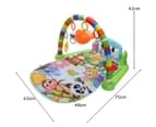 3 in 1 Baby Music Play Mat Educational Rack Toys Keyboard Infant Fitness Toy Mat 4