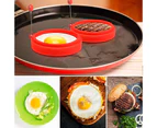 (6pcs) - Winkeyes 6pcs Silicone Egg Rings,10cm Egg Ring for Frying Eggs, Egg Mcmuffin Ring, Non Stick Fried Egg Ring Mould, Pancake Ring