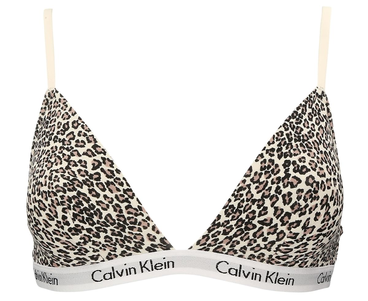 calvin klein leopard bralette