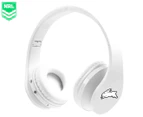 NRL South Sydney Rabbitohs Foldable Bluetooth Wireless Headphones - White