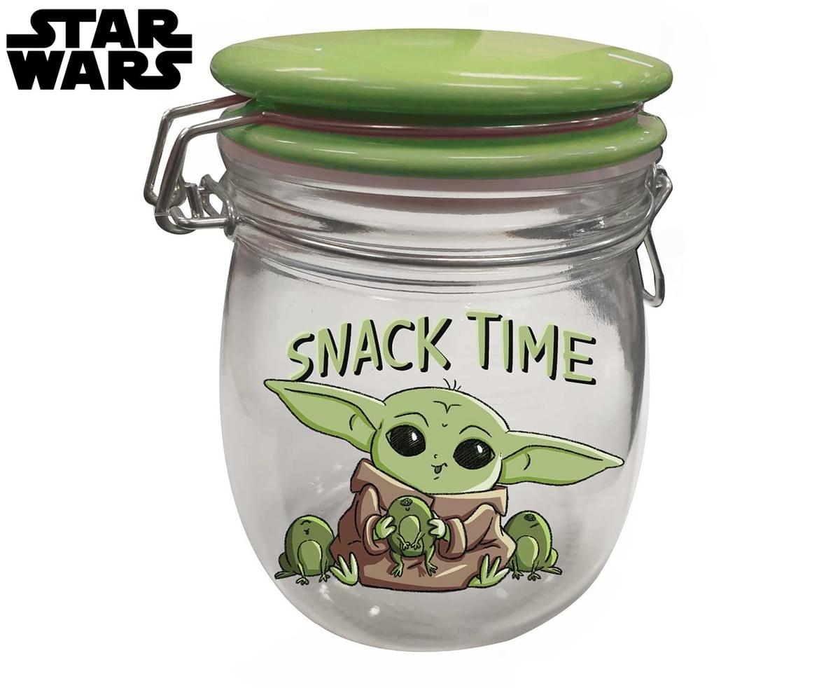 Star Wars: The Mandalorian 1L The Child Glass Canister - Clear/Green/Multi