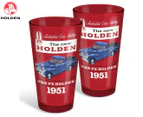 Holden 500mL Heritage Coloured Conical Glasses 2-Pack