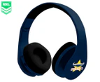 NRL North Queensland Cowboys Foldable Bluetooth Wireless Headphones - Blue