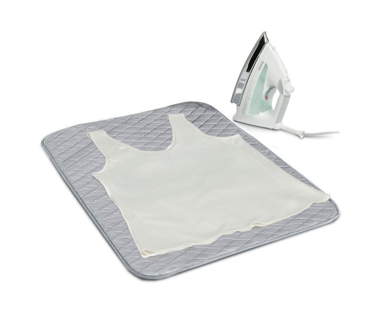 Home Master® Portable Ironing Mat Padded Cotton Fabric Space Saver 58cm