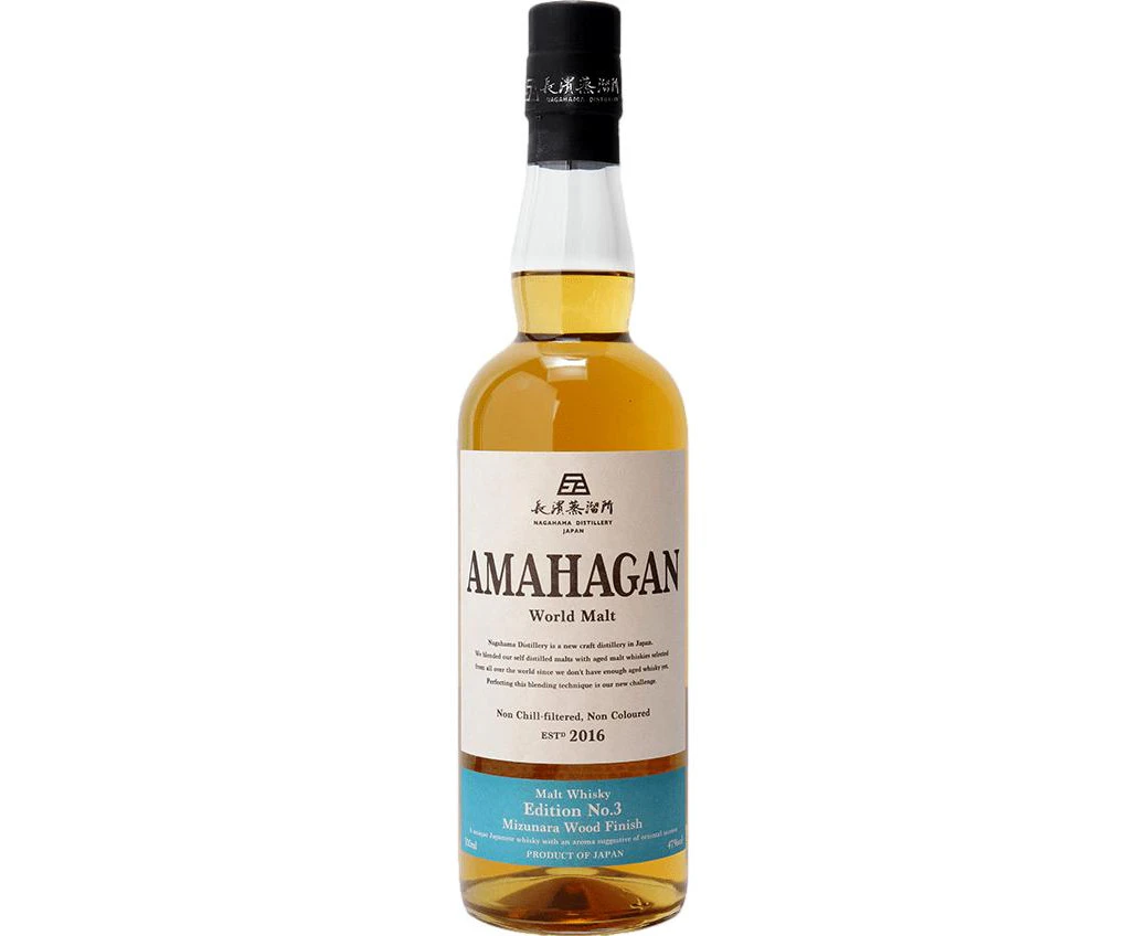 Amahagan World Malt Whisky Edition No.3 Mizunara Finish 700mL @ 47% abv