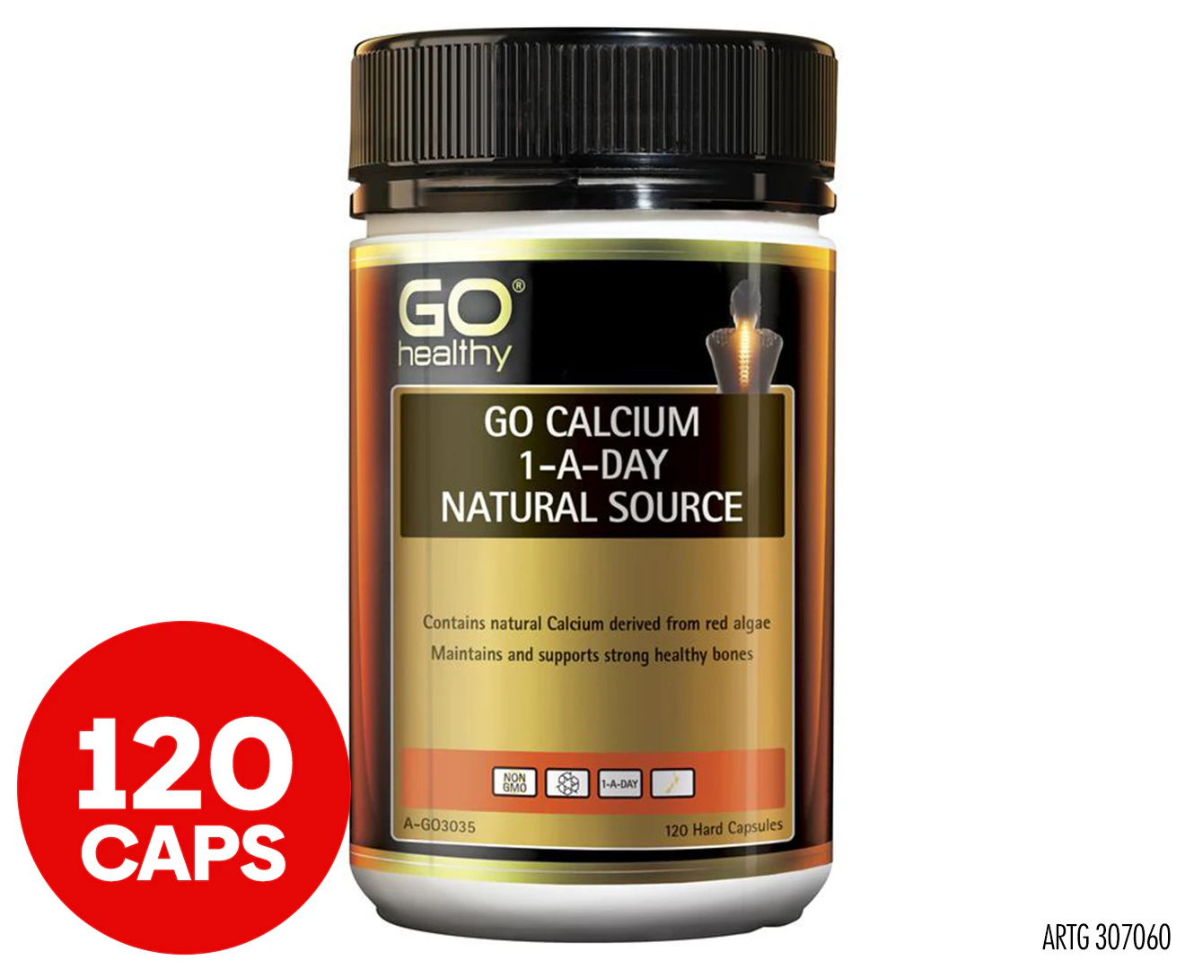 Go Healthy [Authorized Sales Agent] GO Calcium 1ADay  120 Vcaps 120pcs/box