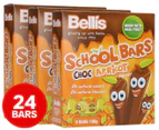 3 x Bellis School Bars Choc Apricot 8pk - 160g