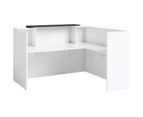 Sorrento Reception Counter Return Only W900 X D600 X H1150Mm White/ Charcoal