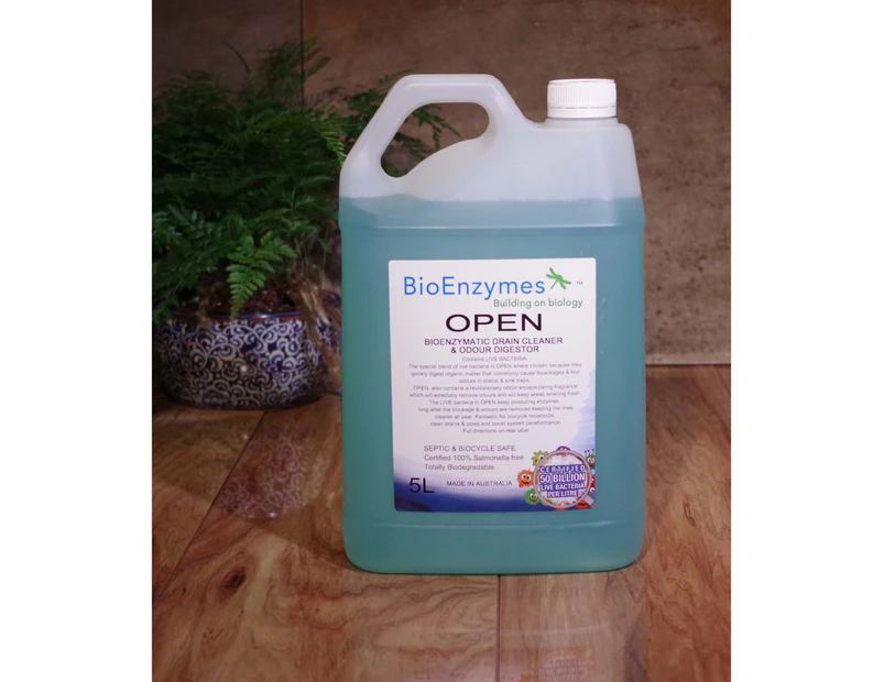BioEnzymes Open Enzyme Based Natural Drain Unblocker & Cleaner Contains Live Bacteria