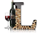 (Large) - Wine Letter Cork Holder Art Wall Décor ~ Metal Letter Wine Cork Holder Monogram ~ Individual Wine Letter Cork Holders A Thru Z ~ Gifts for Wine L
