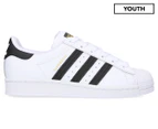 Adidas Originals Youth Superstar Sneakers - Cloud White/Core Black