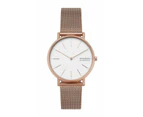 Signatur Rose-Tone Steel-Mesh Watch